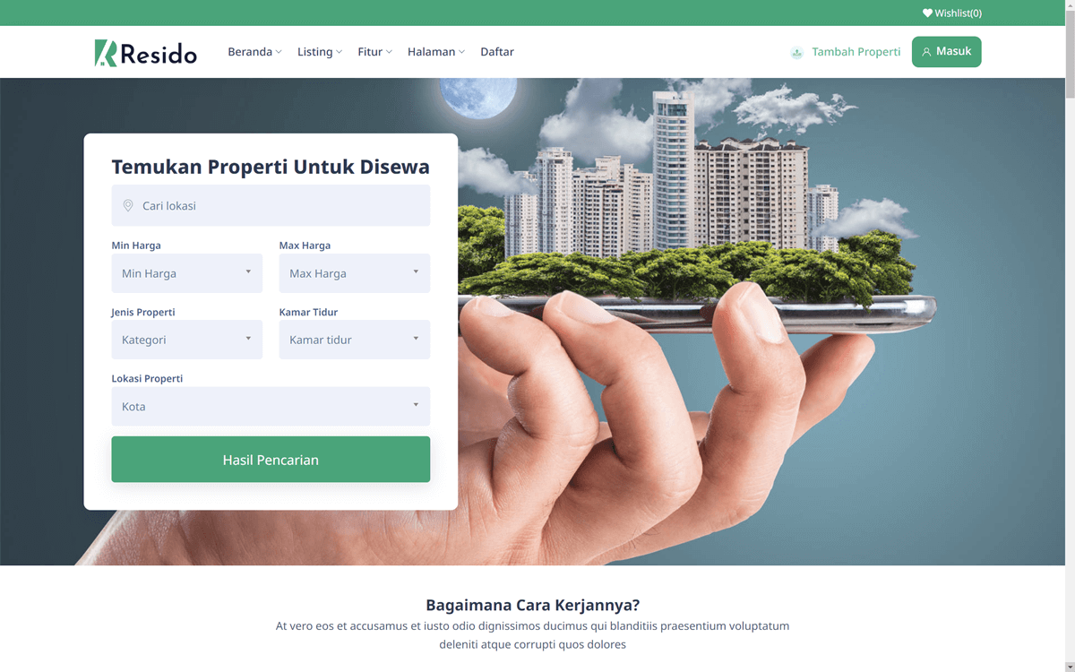 Web Platform Agen Properti & Marketplace Real Estate