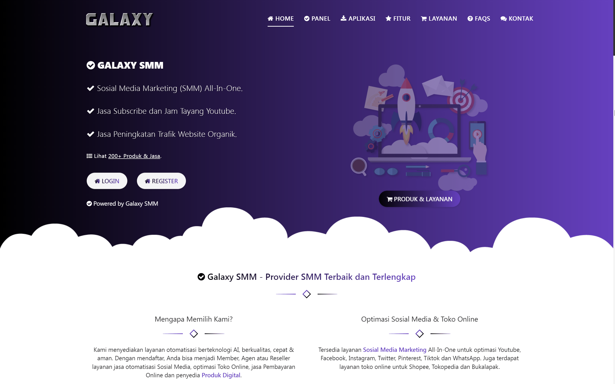 Web Galaxy SMM (Platform API Boost SMM Panel)