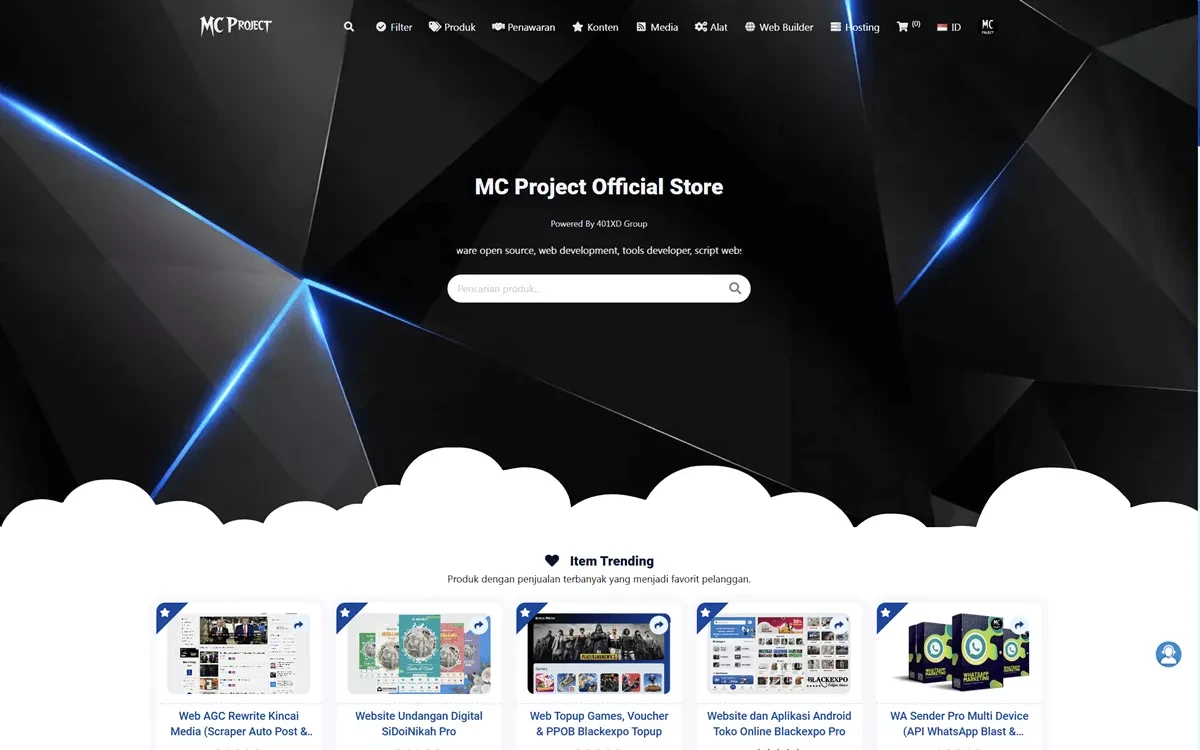 Source Code Toko Produk Digital Tendra Pro