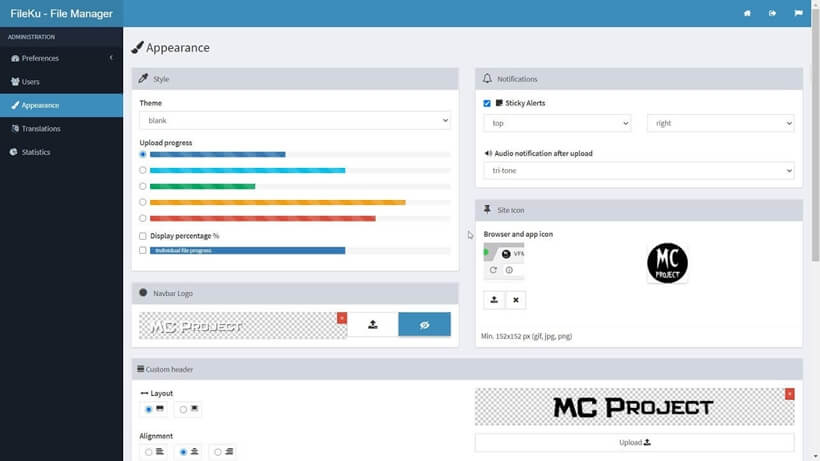 Website File Manager & File Sharing Multi User