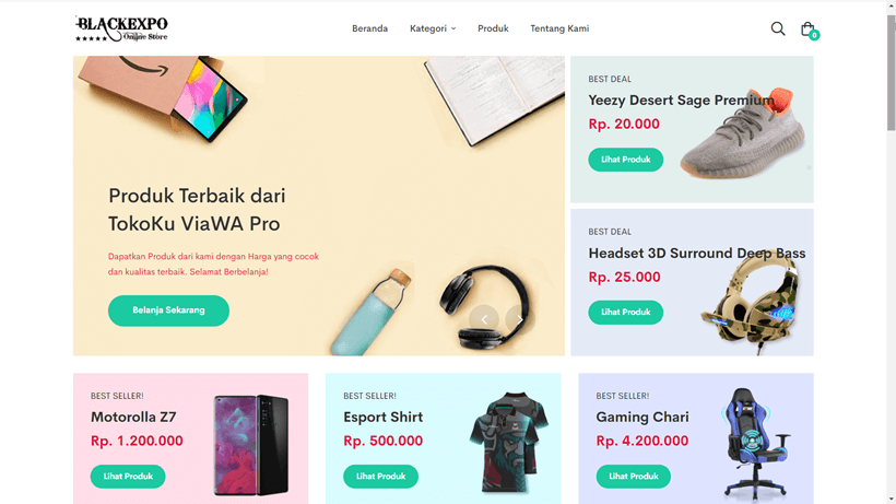 Website Toko Online WhatsApp, TokokuViaWA Pro